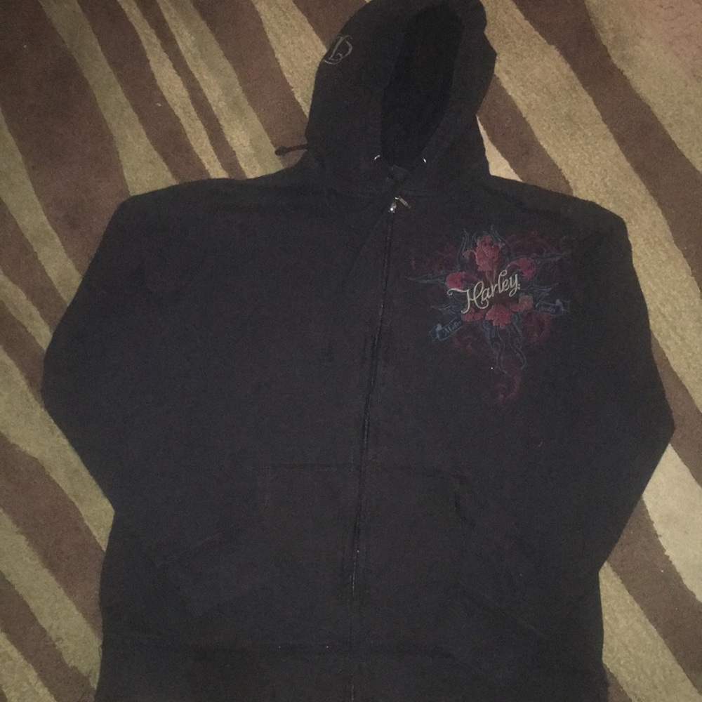 Harley Davidson Zip Up Hoodie